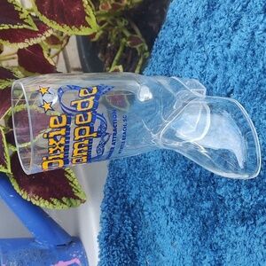 Clear Boot-Shaped Souvenir Glass